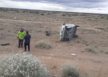 Hubo un vuelco en la ruta 22 a la salida de Cutral Co