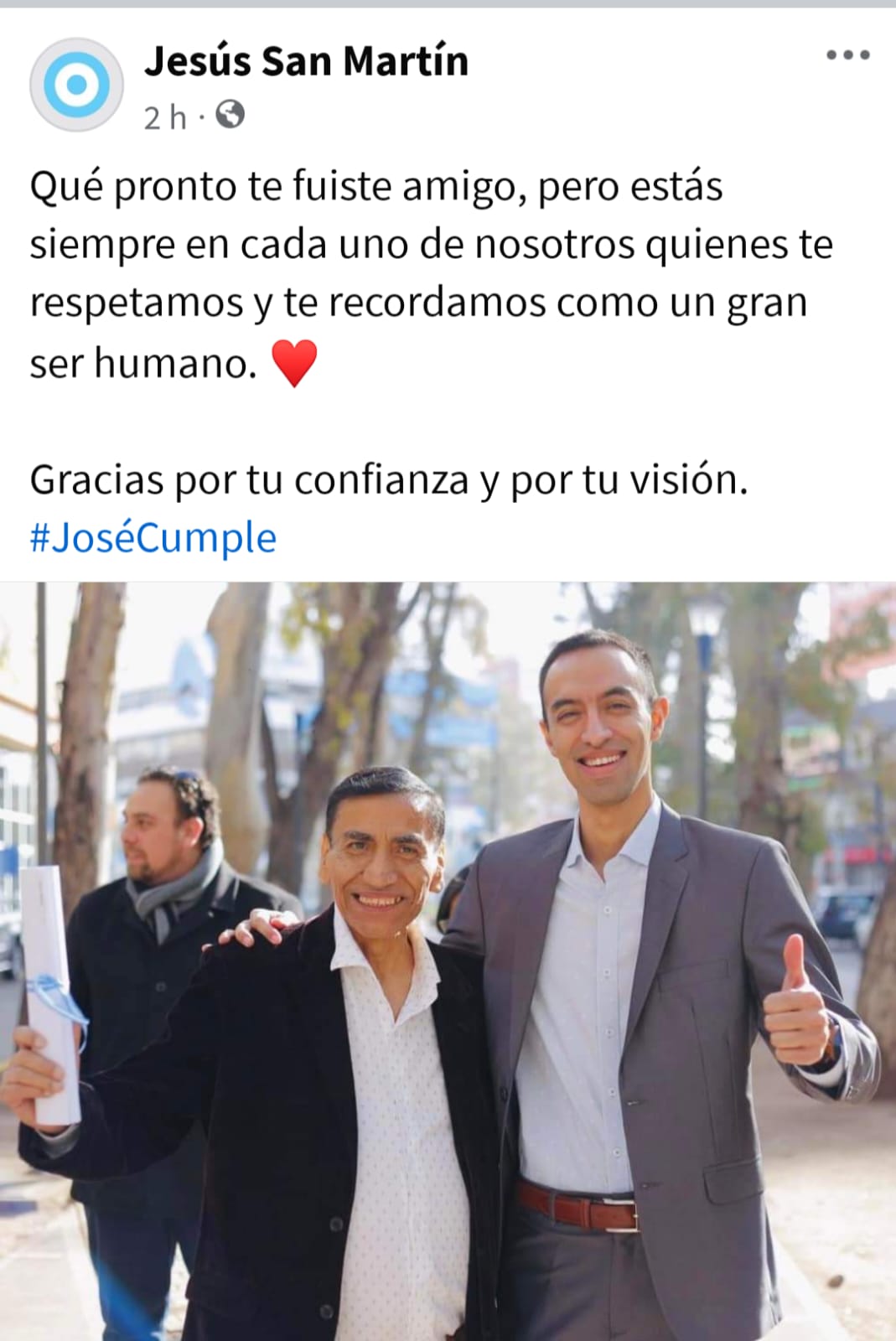 Jesús San Martín recordó a José Rioseco en el día de su cumpleaños ...